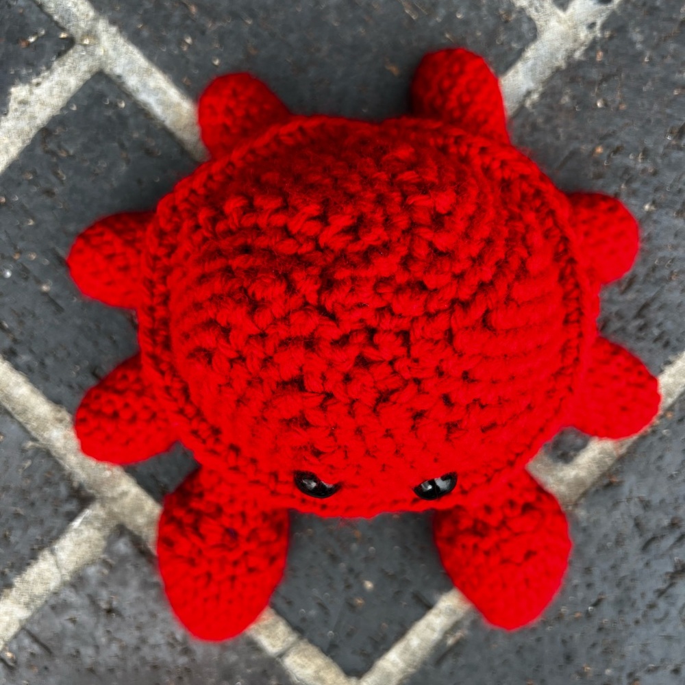 Hand Crocheted Claude the Crab Stuffed Animal! - Picture 6 of 9